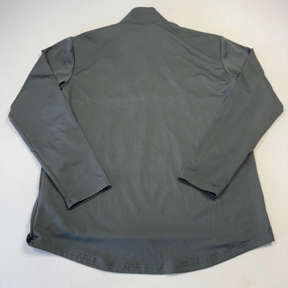Nike Air Jordan Men's 1/4 Zip Long Sleeve Basketball Shirt Pullover‎ Gray Large